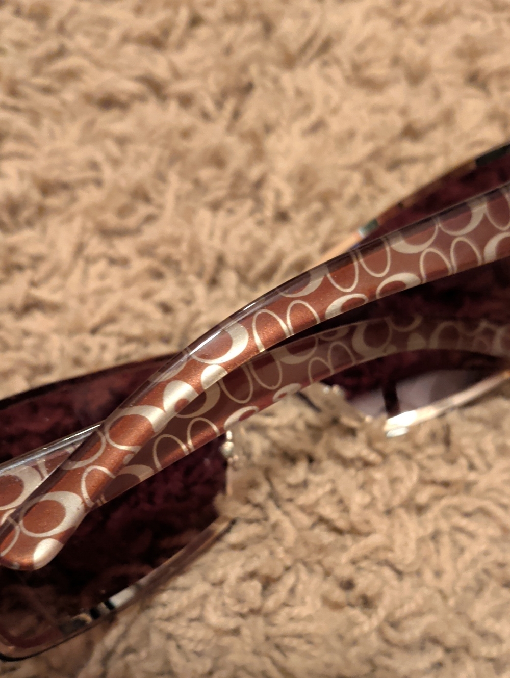Brown Patterned Woman's  Sunglasses